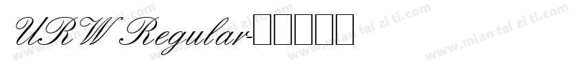 URW Regular字体转换